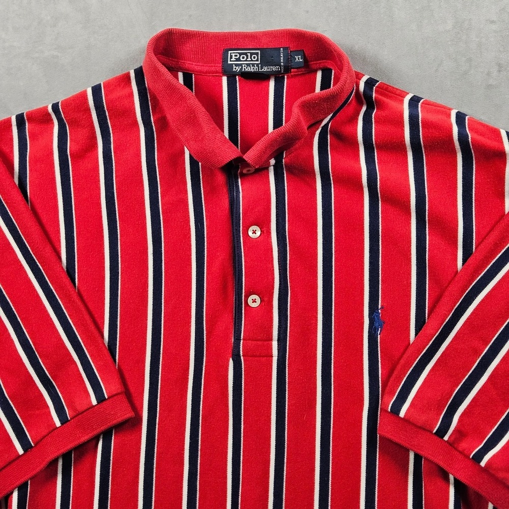 Polo by Ralph Lauren Red Striped Polo Shirt